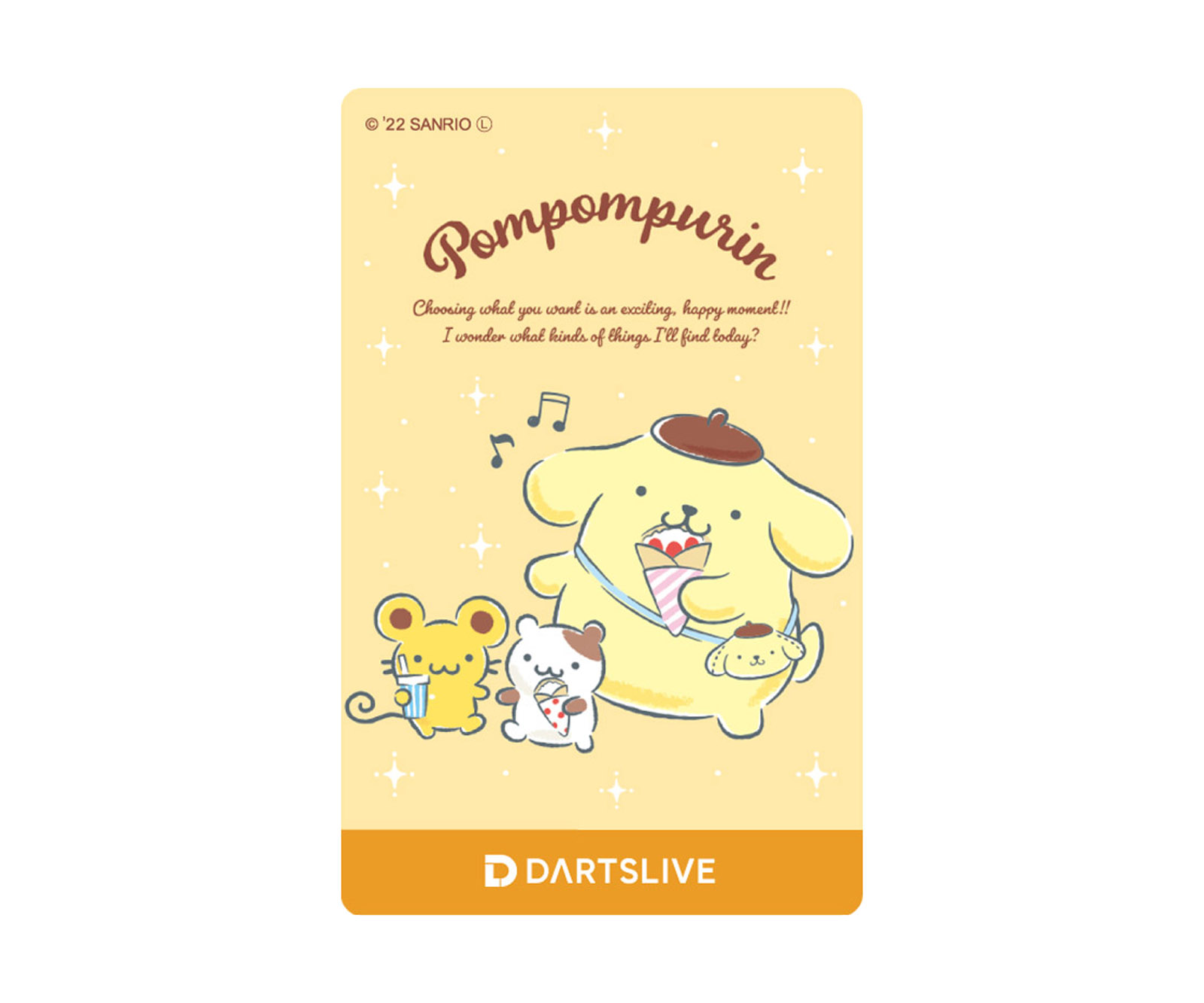 廃盤 ポムポムプリンのダーツライブカード ゲームカード【ダーツライブ】ポムポムプリン スコーン マフィン