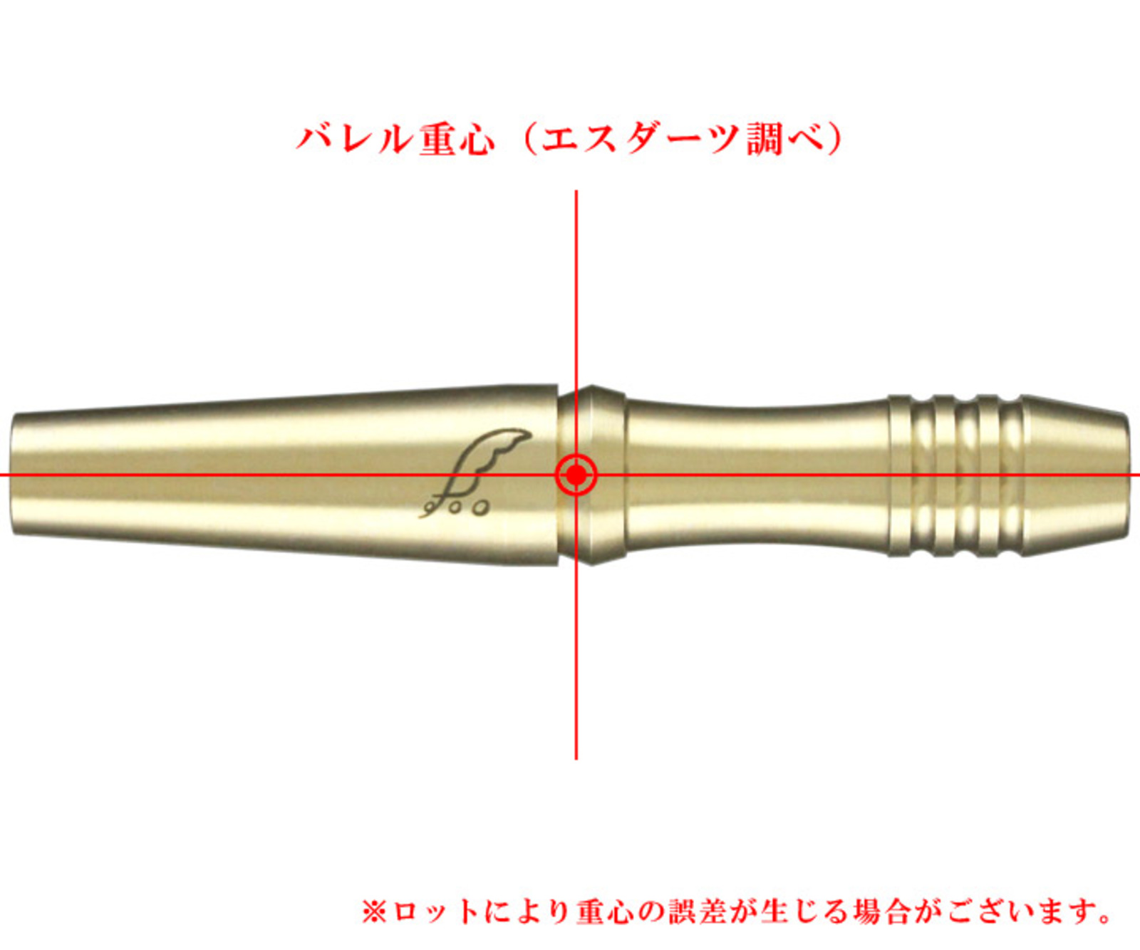 DARTSLIVEDartsSet TOUHOKU ITAKO 's barell center of gravity image.