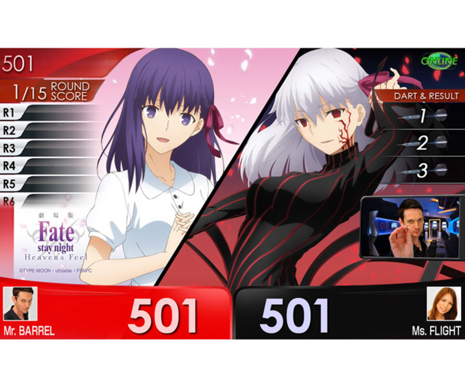 Fate/stay night [Heaven's Feel] ダーツセット 衝撃特価 5289円引き