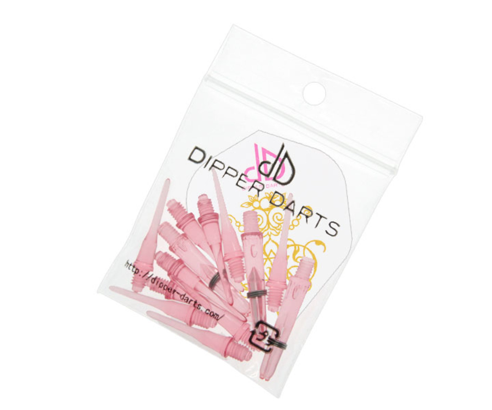 ダーツ雑貨 ディッパーダーツ ドレスアップキット ピンク エキストラショート すべての商品 ダーツショップ エスダーツ