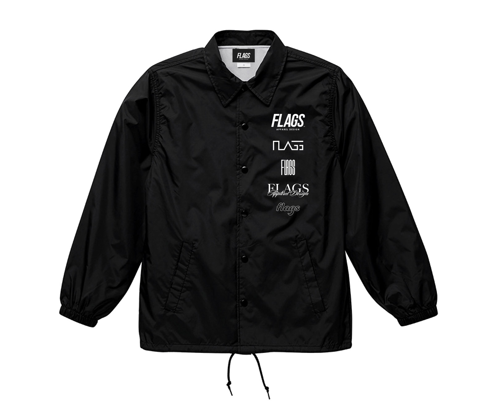 受注生産］アパレル【フラッグス】コーチジャケット ブラック XL