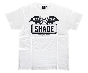 アパレル【シェード】SHADEBAT フェイスロゴTシャツ ホワイト XS