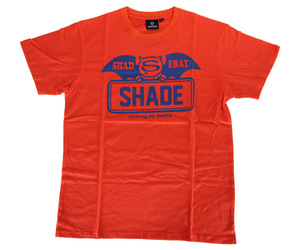 アパレル【シェード】SHADEBAT フェイスロゴTシャツ オレンジ XS