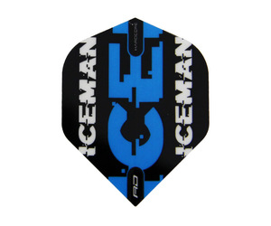フライト【レッドドラゴン】ガーウェン・プライスモデル ハードコア スタンダード ブラック&ブルー ロゴ