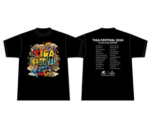 【予約商品】［受注生産］アパレル【シェード×ティガ】スペシャル コラボレーション TIGA 祭り2024 フェスTシャツ ブラック XL